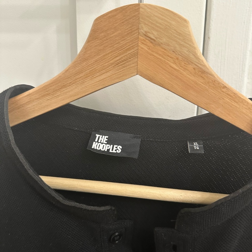 XL black men’s polo from the Kooples.